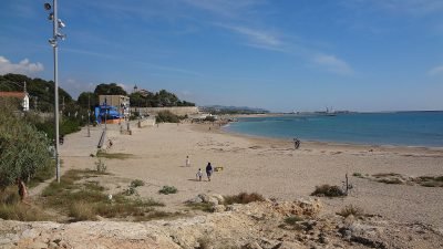 Playa de Sant Gervasi en Vilanova i la Geltrú