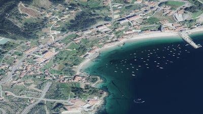 Vista aérea de Santa Mariña, Sanxenxo