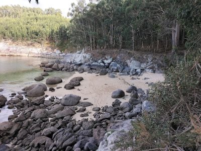 Playa de Sartaxens en Bueu