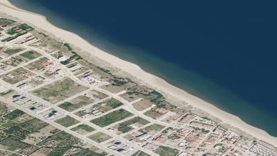 Vista aérea de Terra Nova, Oliva