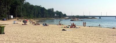 Playa de Terrón en Vilanova de Arousa