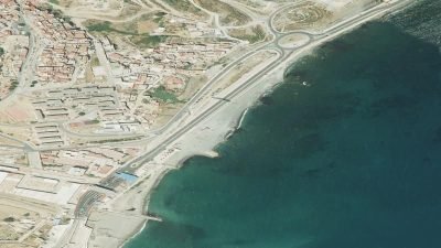Vista aérea de Tramaguera, Ceuta