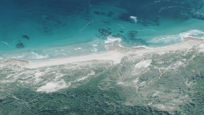 Vista aérea de Trece, Camariñas