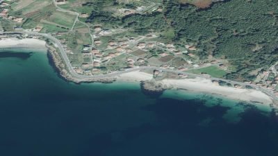 Vista aérea de Uhía, Muros