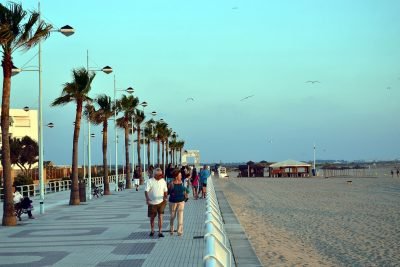 Playa de Valdelagrana en El Puerto de Santa María