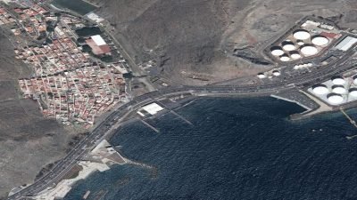 Vista aérea de Valleseco, Santa Cruz de Tenerife