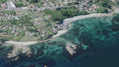 Vista aérea de Xan da Garda, Cangas