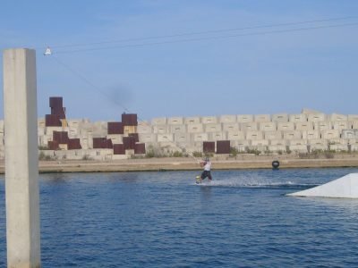 Playa de Zona banys Fòrum en Barcelona