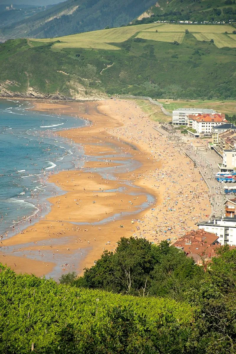 Playa de Zarautz en Zarautz