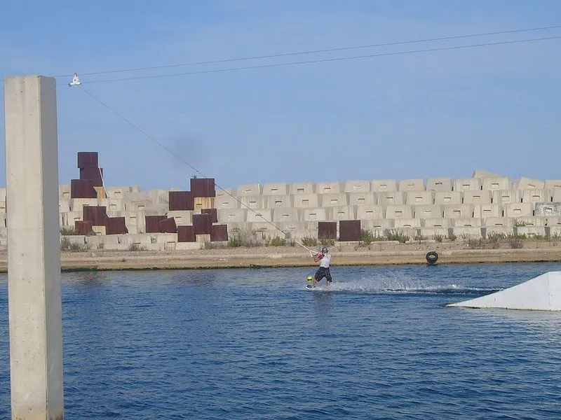 Playa de Zona banys Fòrum en Barcelona